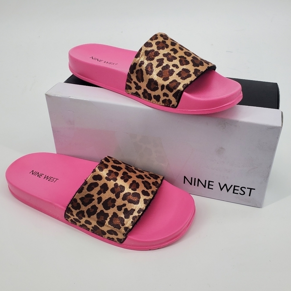 Nine West Sandbar 2 Slide Sandal Nine West barbiecore women's size 6 new